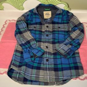 Mini Boden Flannel Shirt Size 4-5Y